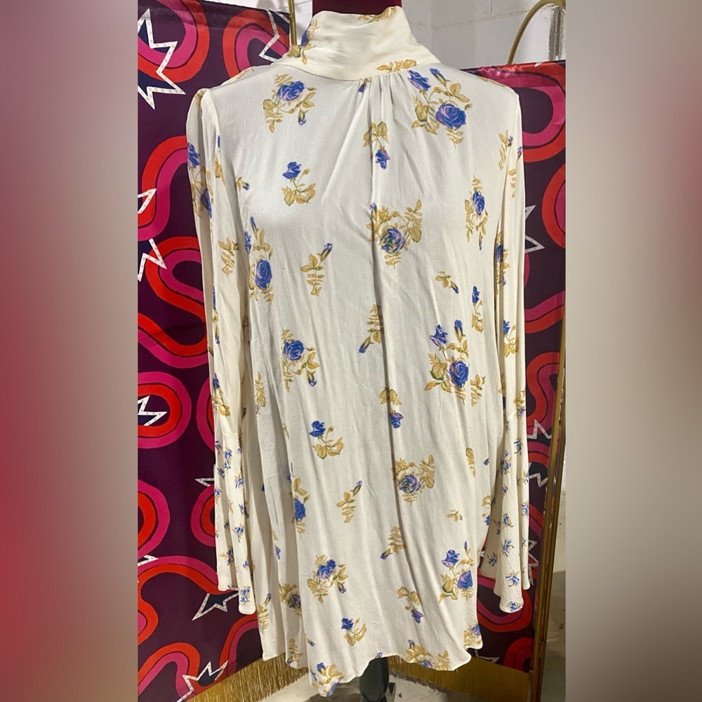 Free people tate tunic in ivory combo